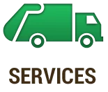 Green Dump Truck Icon Button